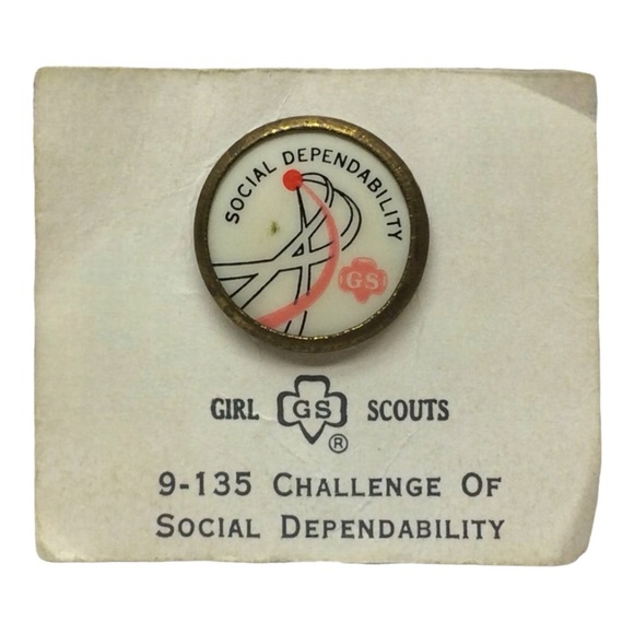 Social Dependability Girl Scouts Pin - Picture 1 of 6